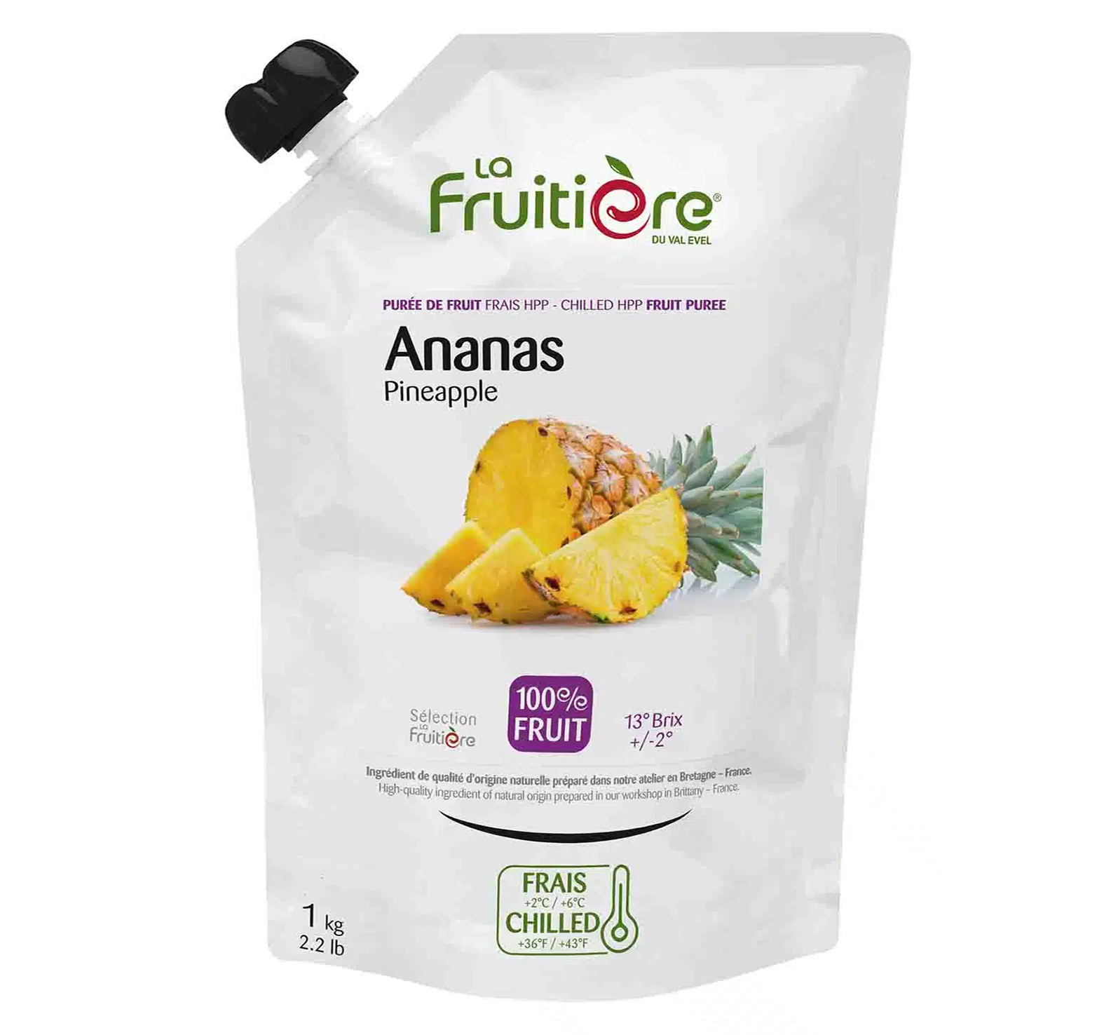FRUCHTPÜREE ANANAS FRISCH 1kg