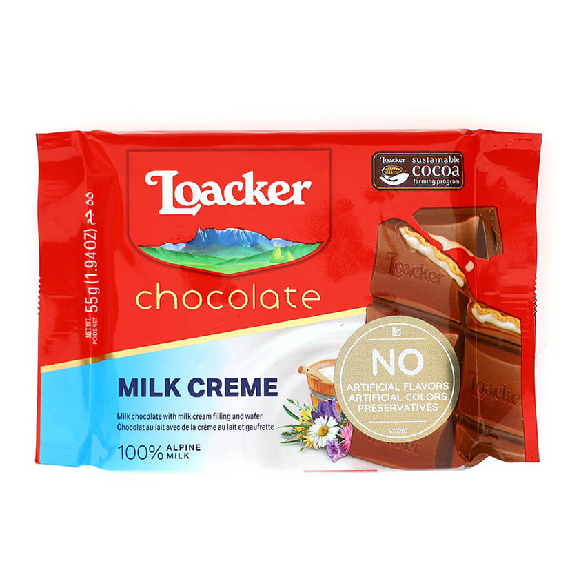 CIOCCOLATO CREMA LATTE 55g 'LOACKER'