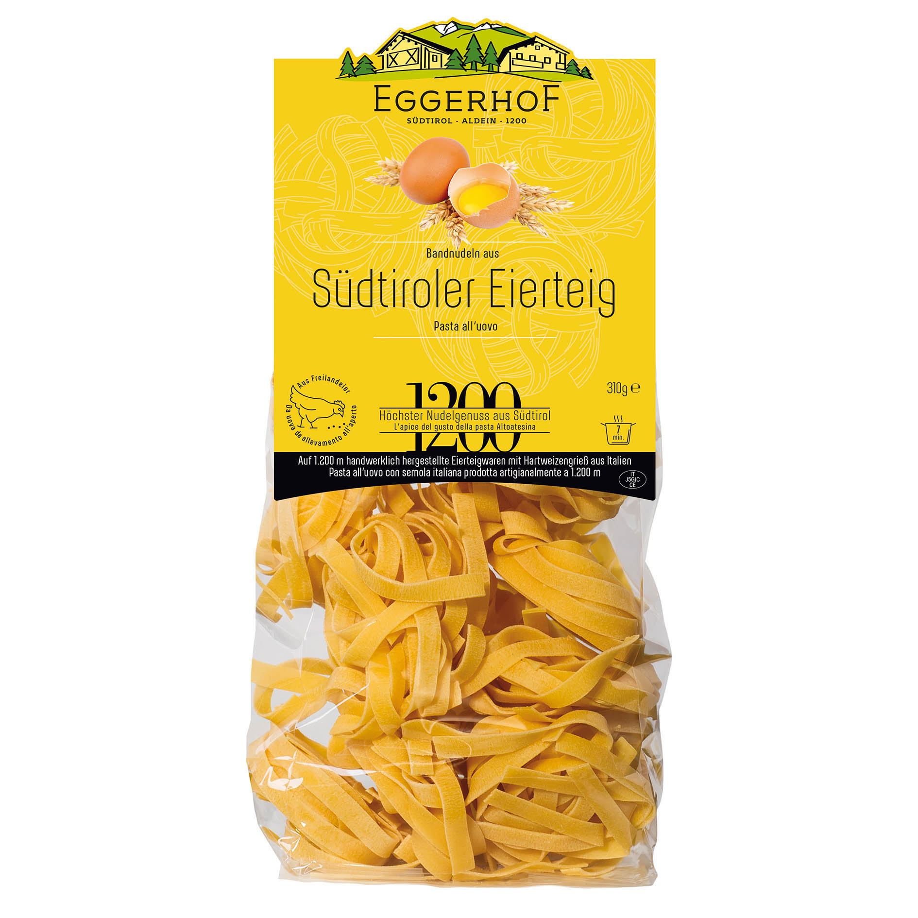 TAGLIATELLE UOVO ALL.TERRA 310g EGGERHOF