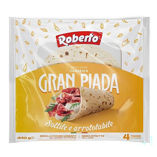 PIADINA 4 PEZZI 440g 'ROBERTO'