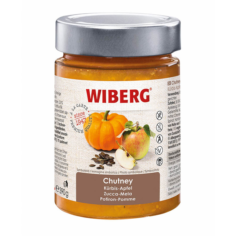 CHUTNEY ZUCCA-MELA 390g 'WIBERG'