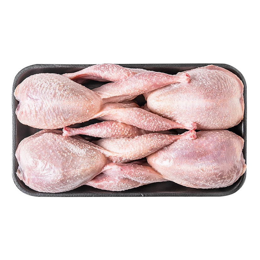 QUAGLIE INTERE 150/170g 4 PEZZI CONG.