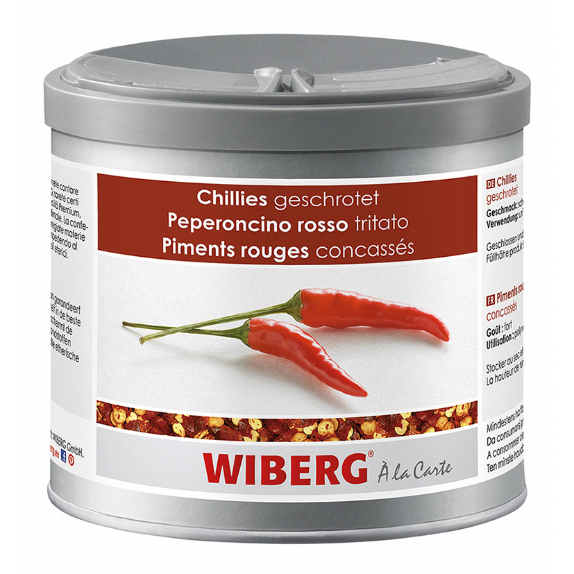 CHILLIES GESCHROTET 190g 'WIBERG'