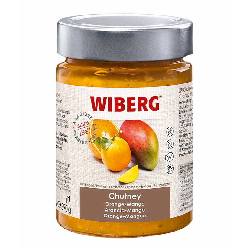CHUTNEY ARANCIA-MANGO 390g 'WIBERG