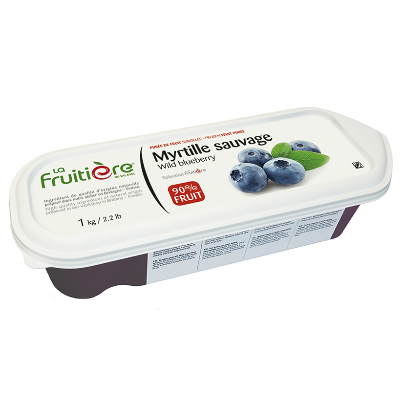 FRUCHTPÜREE HEIDELBEERE 1kg GEFR.FRUITIERE