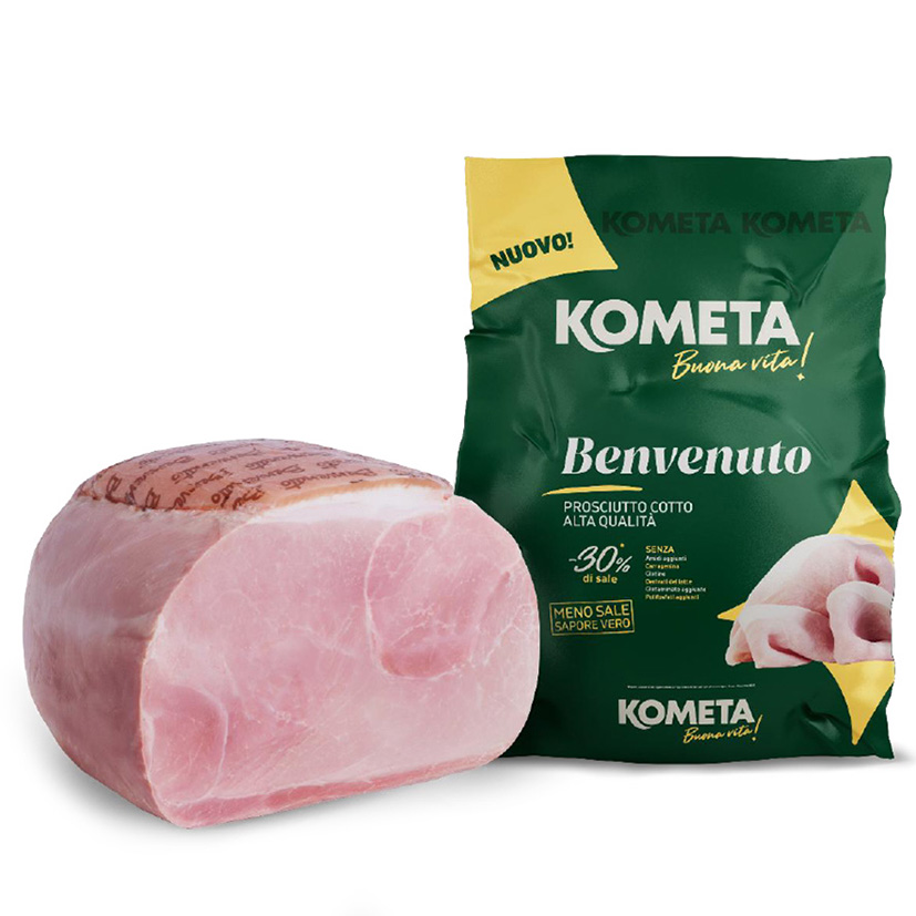 PROSCIUTTO COTTO ALTA QUALITÁ BENVENUTO 1/2 KOMETA