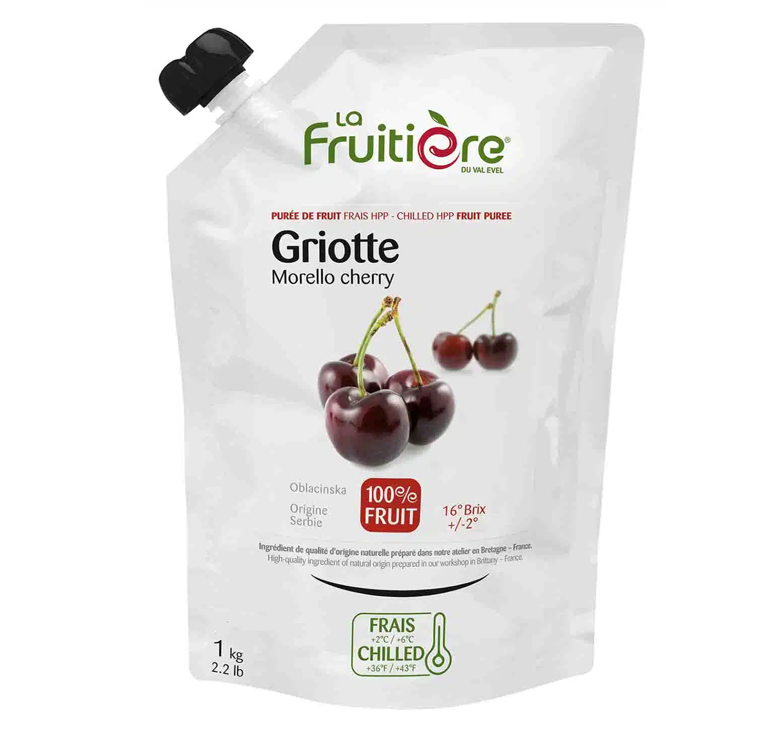 FRUCHTPÜREE SAUERKIRSCHE FRISCH 1kg FRUITIERE