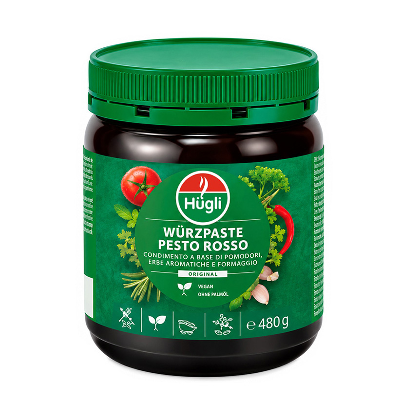 PASTA PESTO ROSSO 480g 'HÜGLI'
