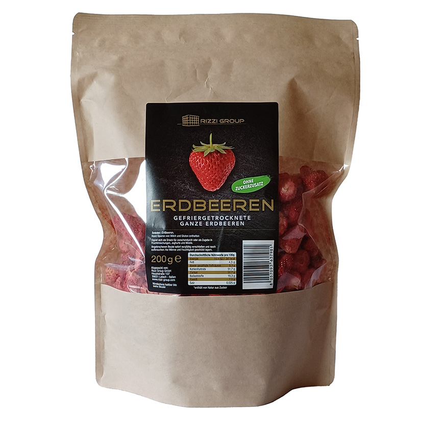 ERDBEEREN GANZ GEFRIERGETROCKNET 200g
