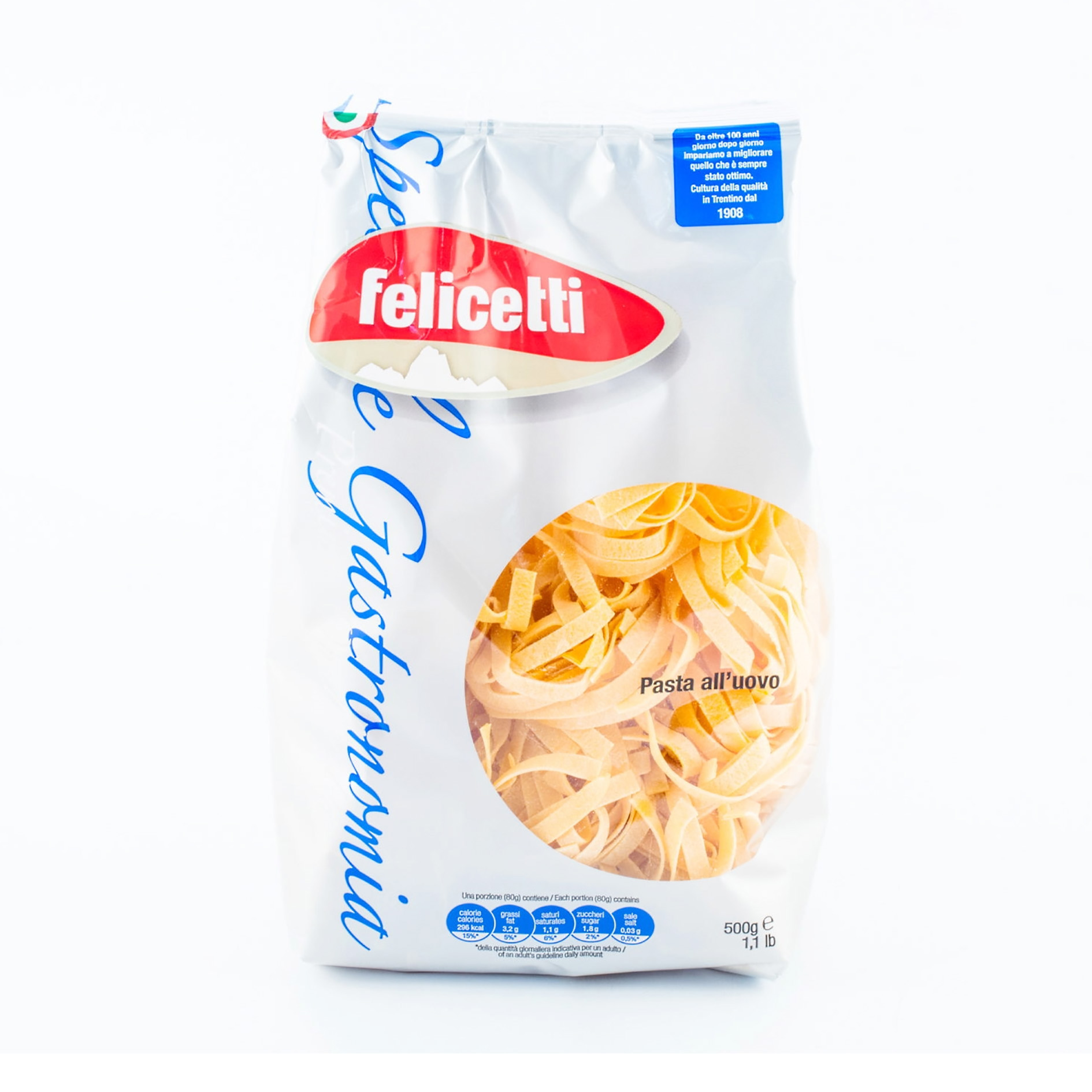 PASTA TAGLIATELLE ALL'UOVO N790 500g 'FELICETTI'