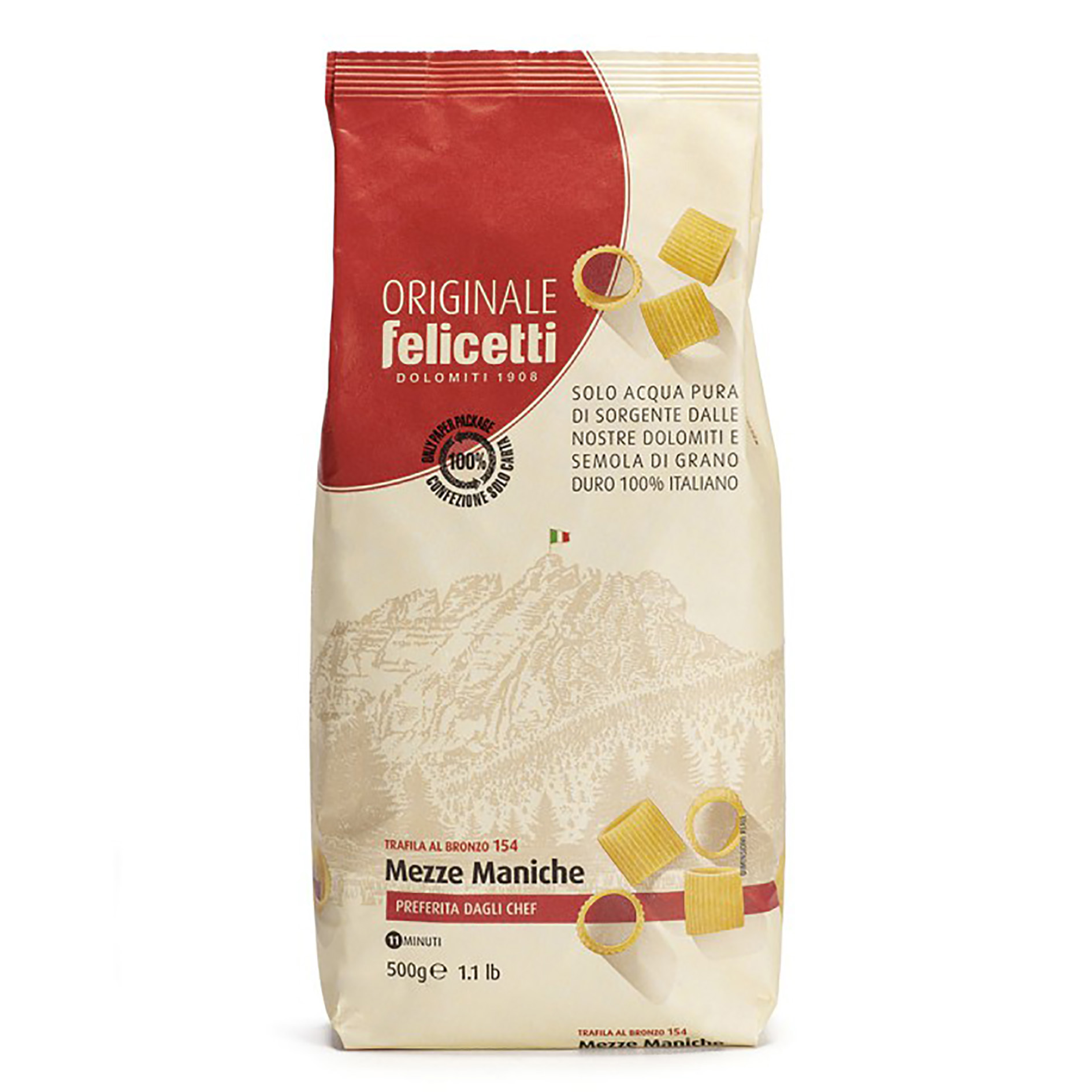 PASTA MEZZE MANICHE 500g 'FELICETTI'