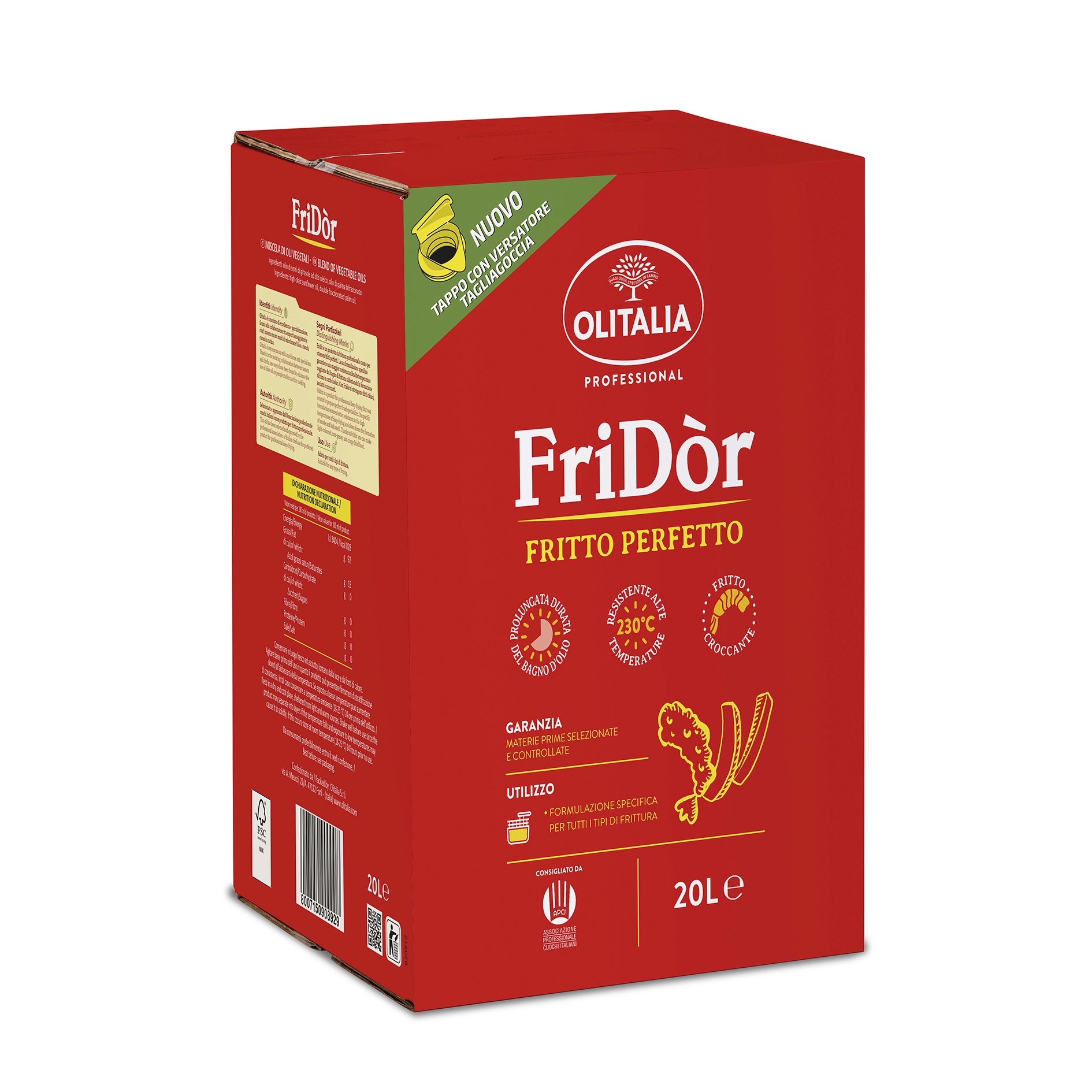 FRIDOR FRITTIERÖL 20l 'OLITALIA'