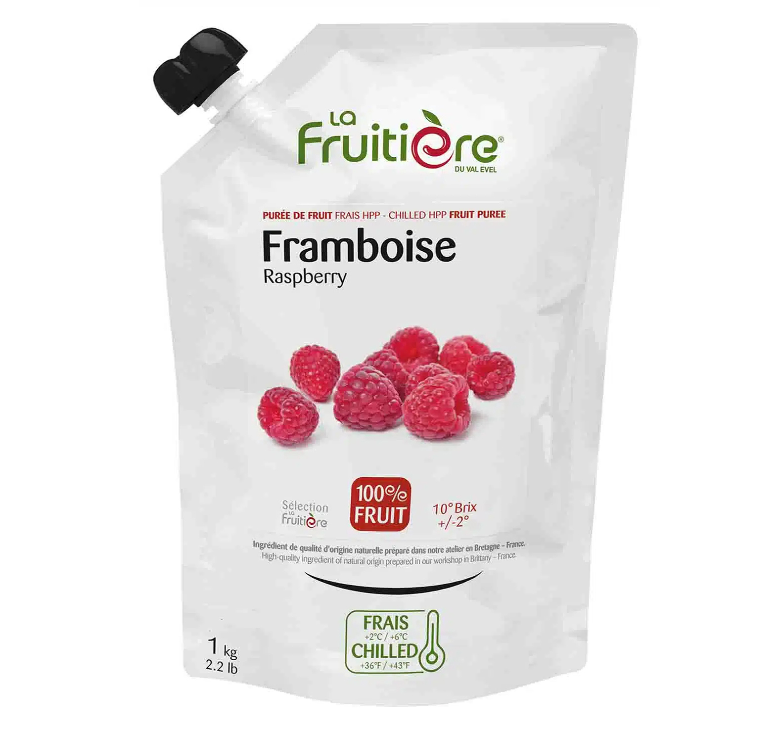 FRUCHTPÜREE HIMBEERE FRISCH 1kg FRUITIERE