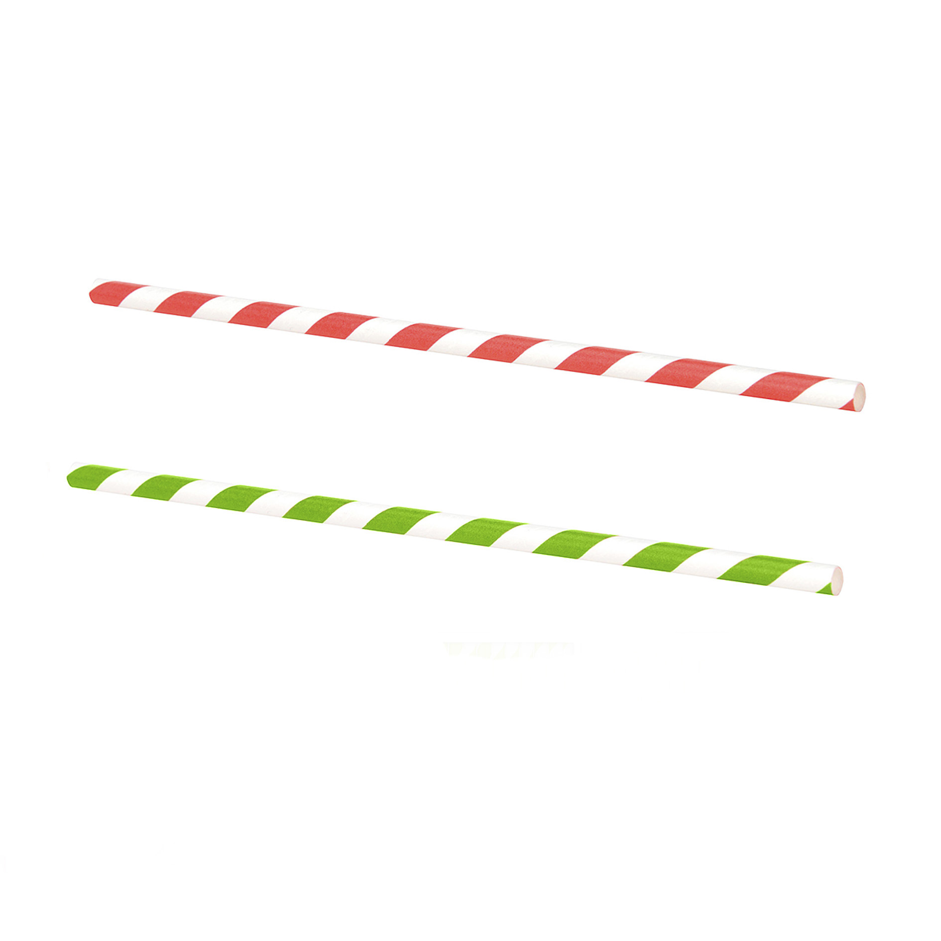 CANNUCCE DI CARTA STRISCE  6mm 20cm 100 PEZZI