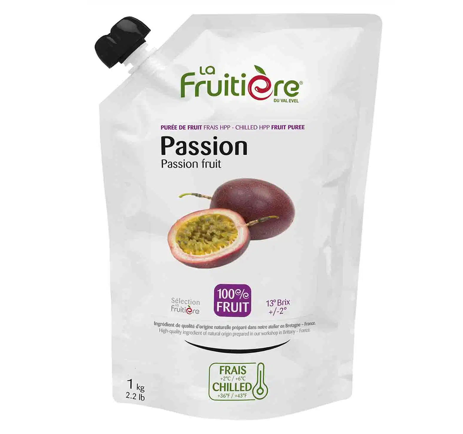 FRUCHTPÜREE PASSIONSFRUCHT FRISCH 1kg FRUITIERE