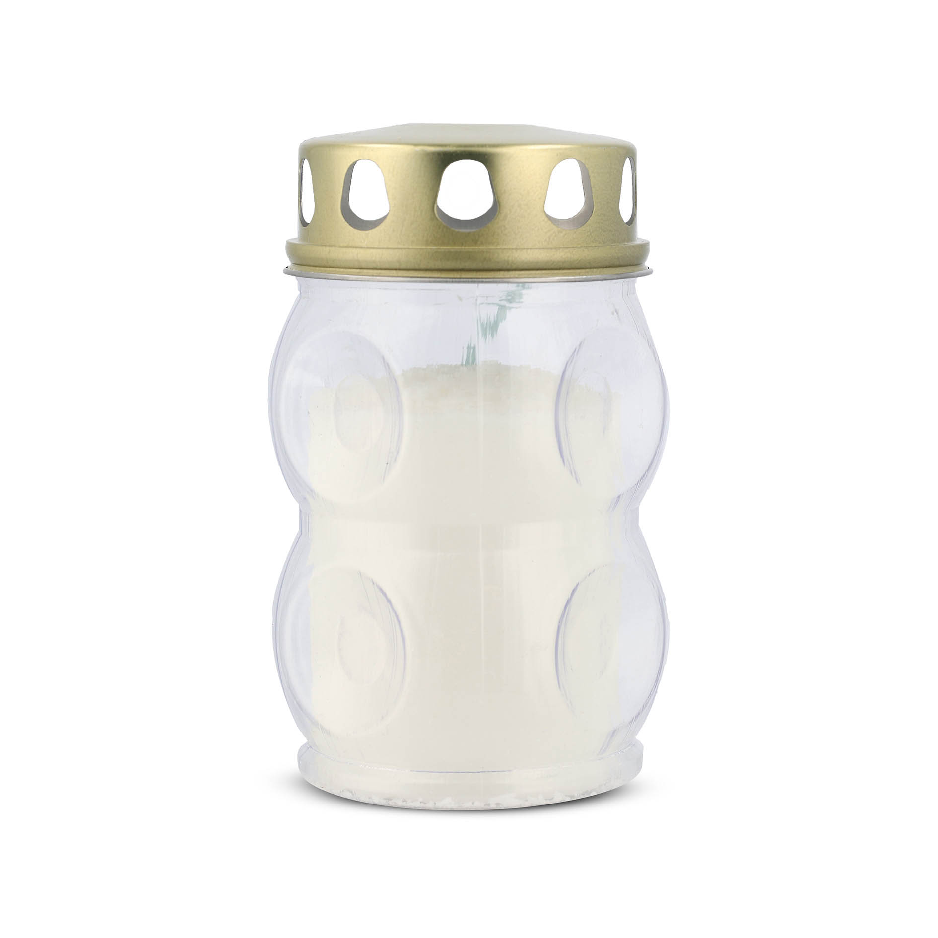 GRABKERZE TIROLER TRANSPARENT MIT DECKEL 24 STÜCK