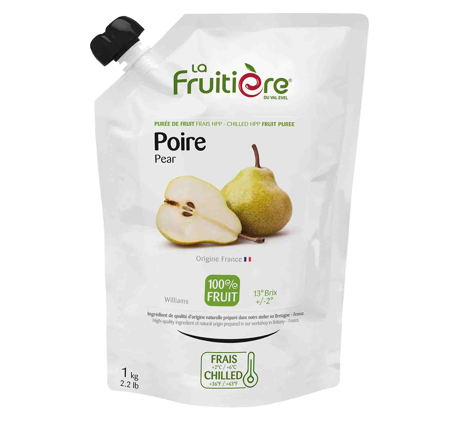 FRUCHTPÜREE BIRNE FRISCH 1kg FRUITIERE