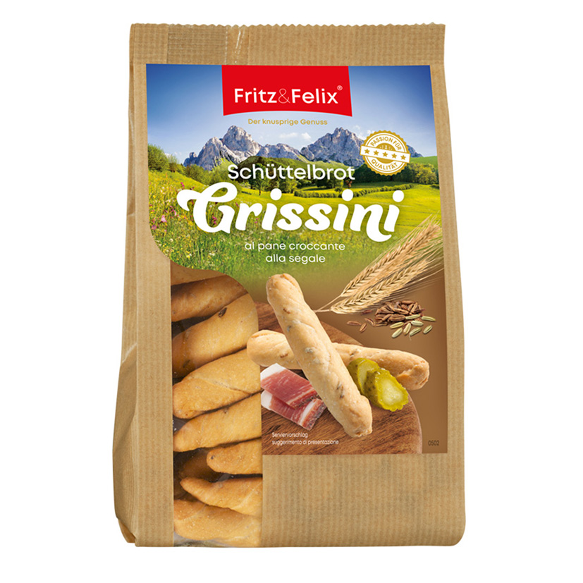 GRISSINI 11cm SCHÜTTELBROT 125g 'F&F'