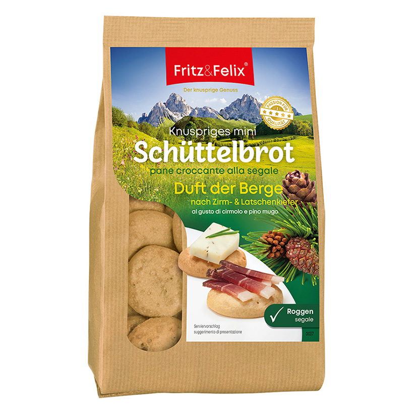 MINI SCHÜTTELBROT CIRMOLO / PINO MUGO 125g F&F