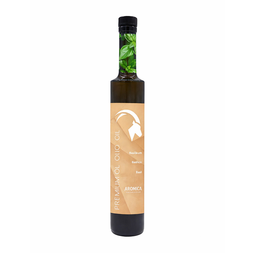 OLIO DI OLIVA CON BASILICO 350ml 'AROMICA'