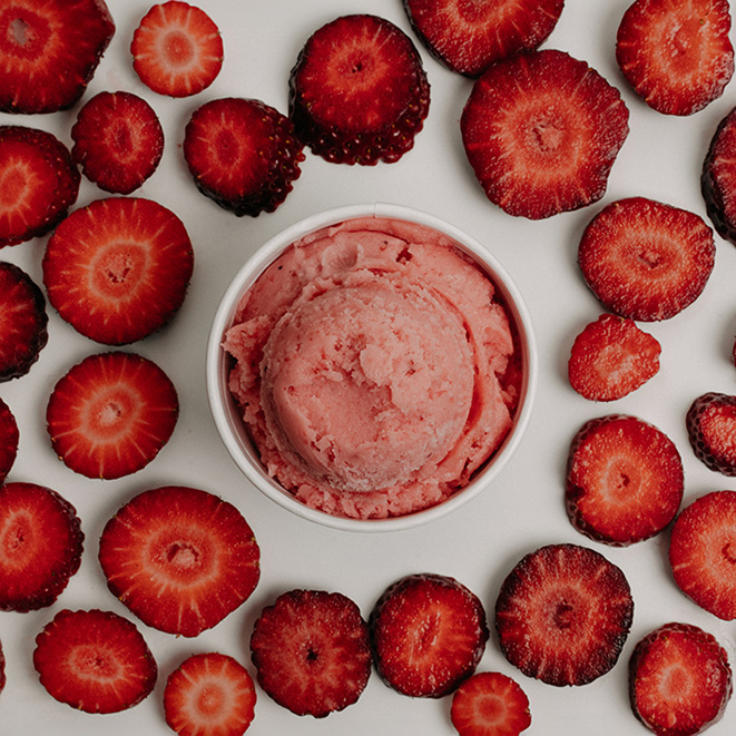 HIESIG EIS 2x2,2l ERDBEERE GEFR.