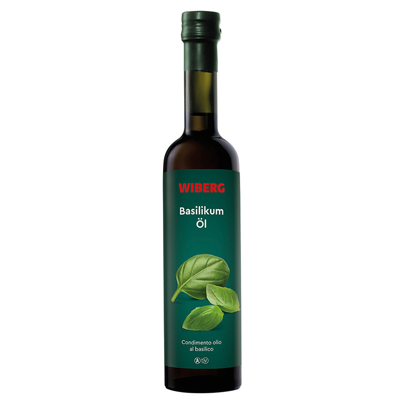OLIO AL BASILICO 500ml 'WIBERG'