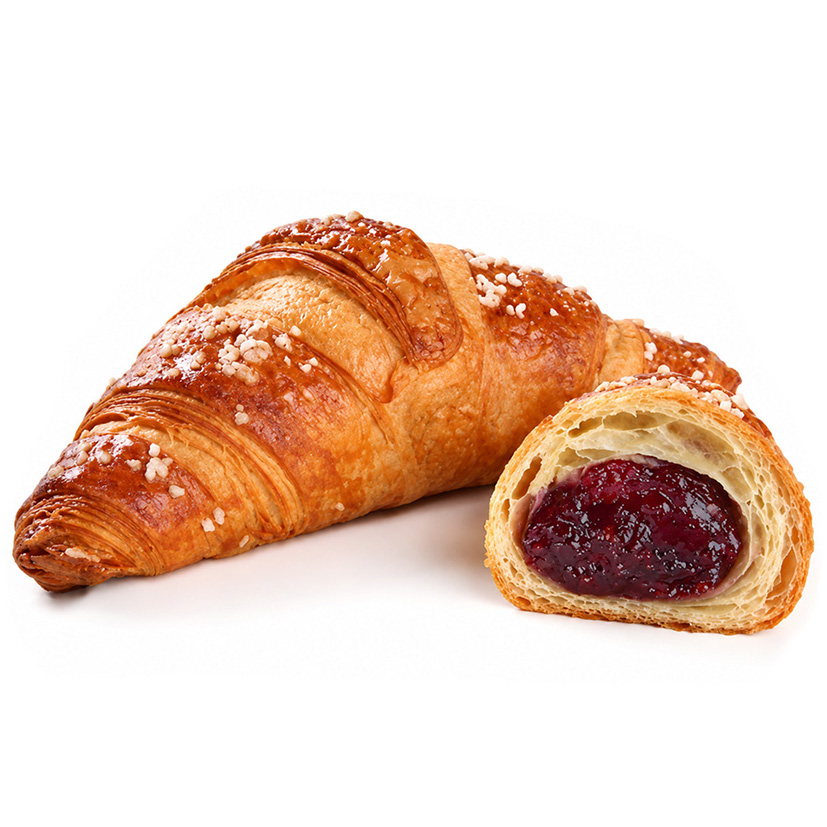 BUTTER CROISSANT HIMBEERE 90g 48 STÜCK GEFR.