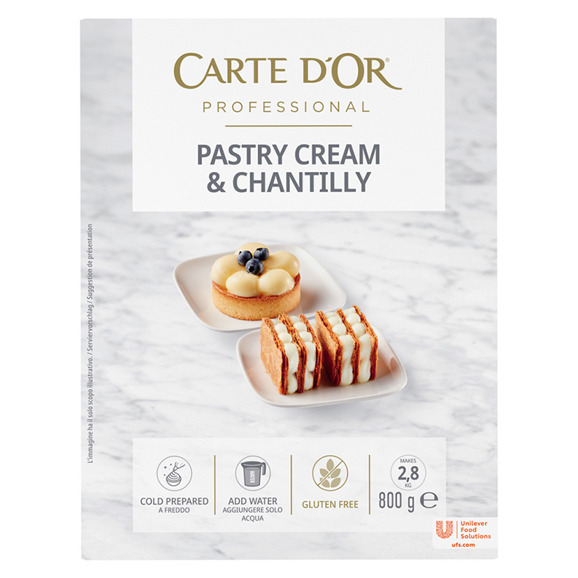CREMA PASTICCERA A FREDDO 800g 'CARTE D'OR'