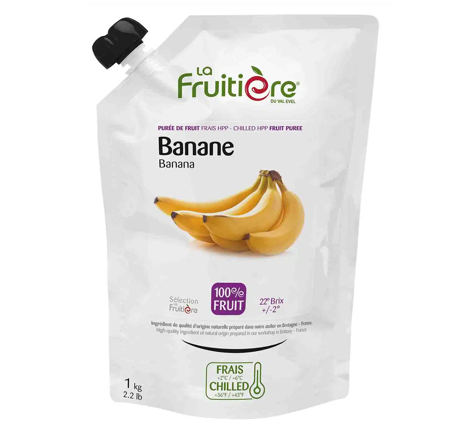 FRUCHTPÜREE BANANE FRISCH 1kg FRUITIERE