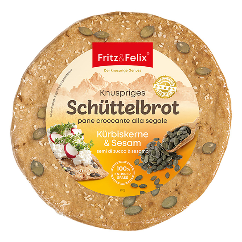 SCHÜTTELBROT SEMI ZUCCA/SESAMO 150g  F&F